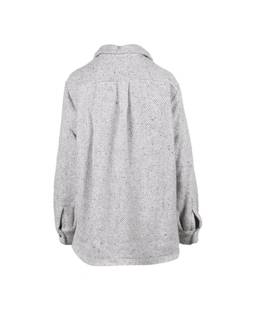 Kiton Truien & Vesten ,Grijs ,Wol Overhemd in het Gray
