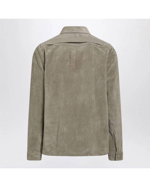 Rick Owens Green Leather Jackets for men