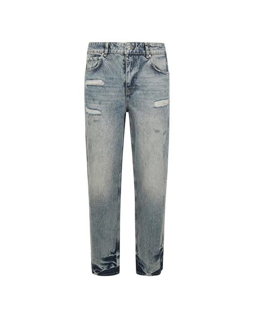 Represent Blue Wide Jeans for men