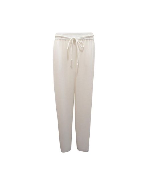 Armani Broeken ,Wit ,Emporio Wo Broek Model E3Np 1A in het Natural