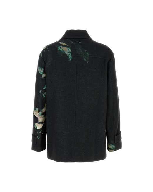 Dries Van Noten Blue Light Jackets for men