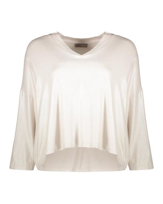 Herno White Long Sleeve Tops