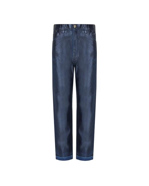 Elisabetta Franchi Blue Straight Jeans