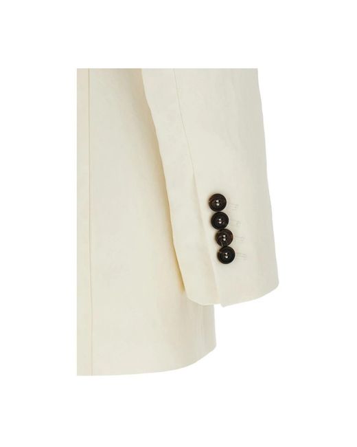 Brunello Cucinelli Natural Blazers