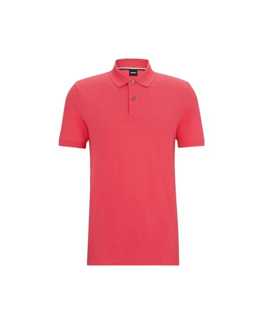 Boss Pink Polo Shirts for men