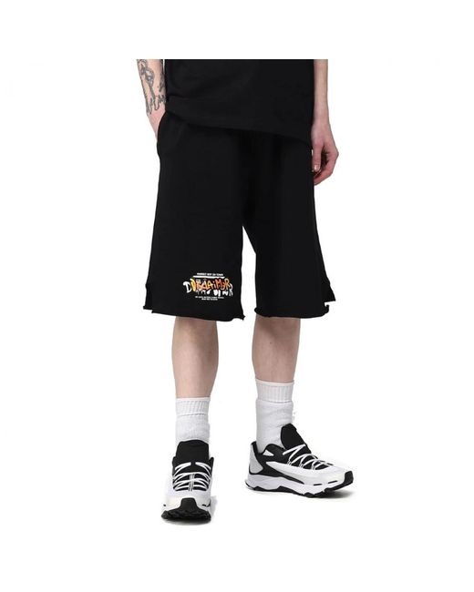 DISCLAIMER Black Casual Shorts for men