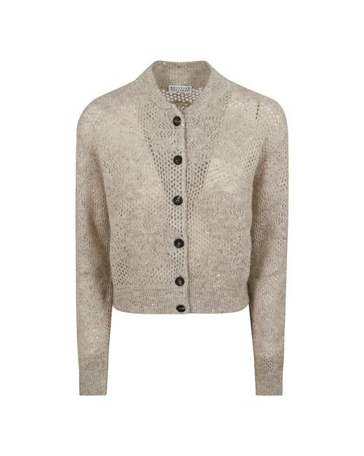 Cardigans Brunello Cucinelli de color Natural