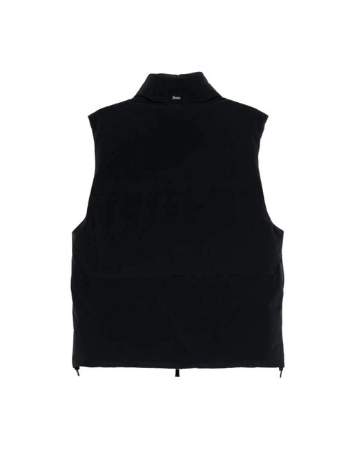 Herno Black Vests for men