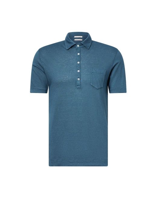 Massimo Alba Blue Polo Shirts for men