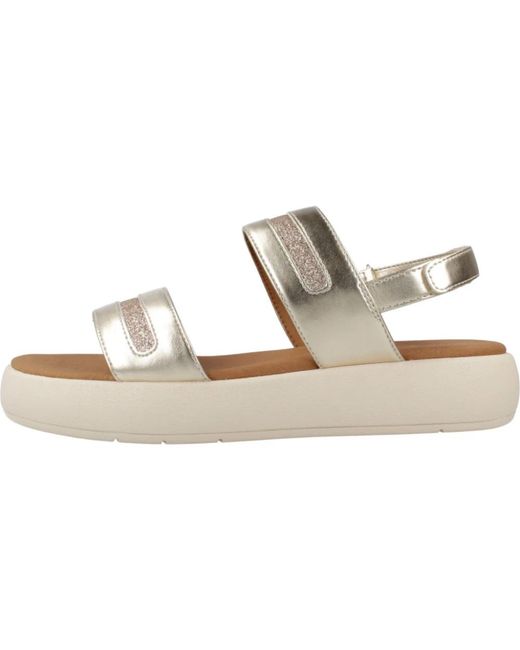 Flat Sandals di Geox in Metallic