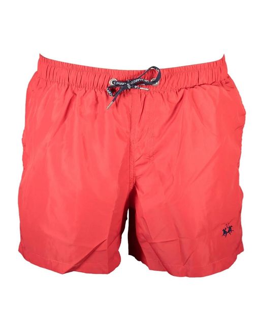 La Martina Red Beachwear for men