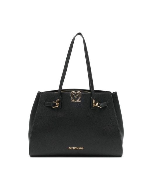 Love Moschino Black Shopping Bags