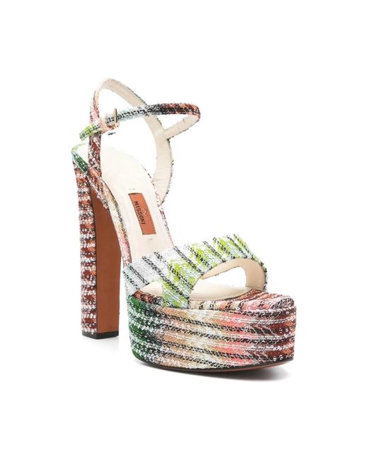 Missoni Metallic High Heel Sandals