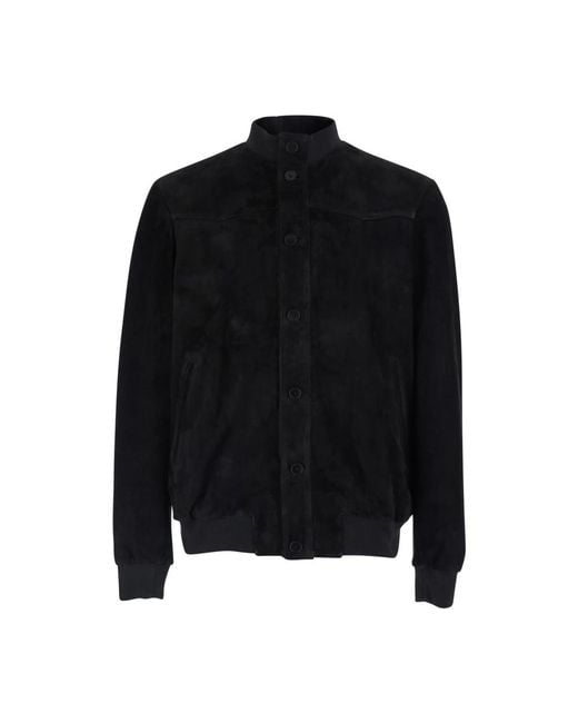 Low Brand Black Bomber Jackets for men
