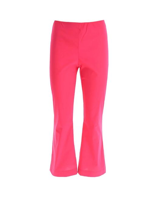 Straight trousers Liviana Conti de color Pink
