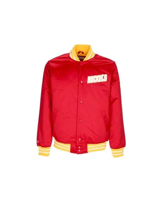 Mitchell & Ness Red Bomber Jackets for men