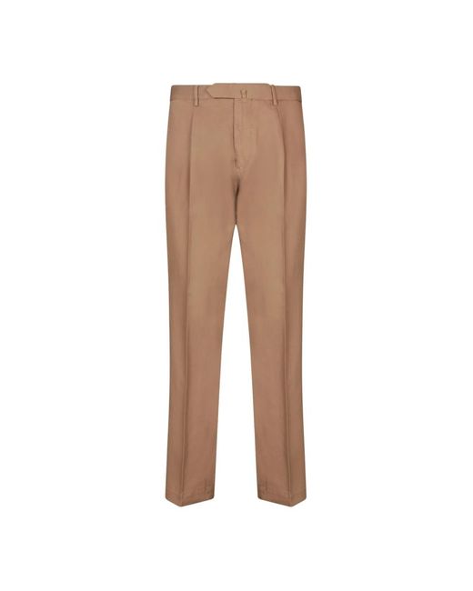 Trousers > slim-fit trousers Dell'Oglio pour homme en coloris Brown