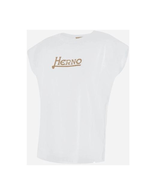Herno White T-Shirts