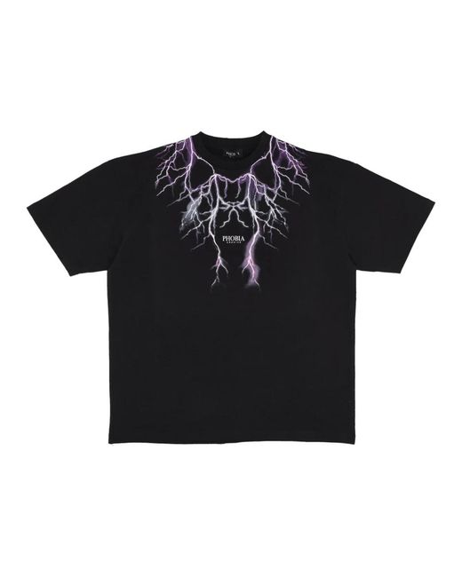 PHOBIA ARCHIVE Lightning Tee in het Black voor heren