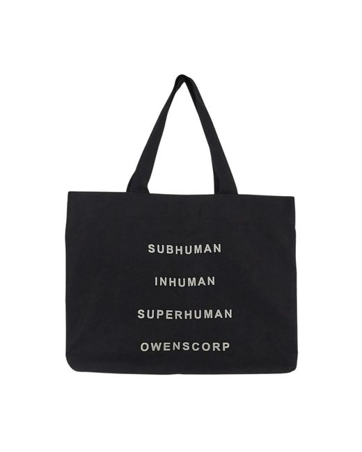 Rick Owens Black Tote Bags