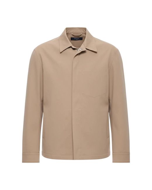 Cellar Door Jassen ,Katoen Teo Jacket in het Natural voor heren