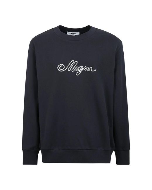 MSGM Blue Sweatshirts for men