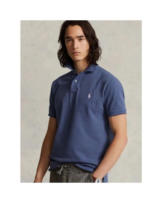 Ralph Lauren Tops ,Blauw ,Katoen Klassiek Katoenen Poloshirt in het Blue voor heren