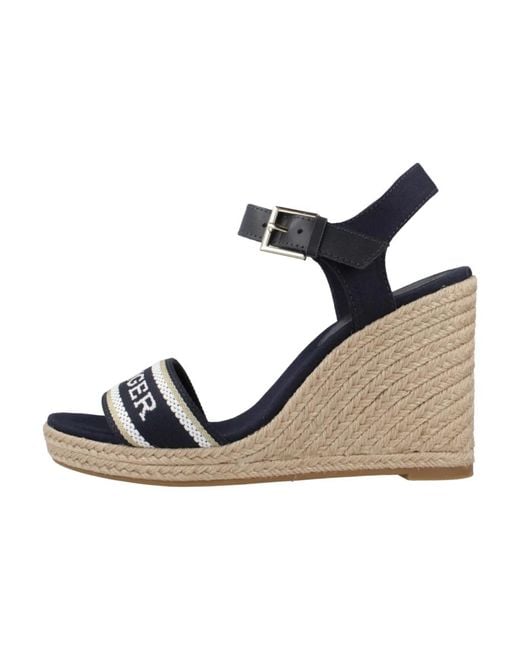 Wedges di Tommy Hilfiger in Blue