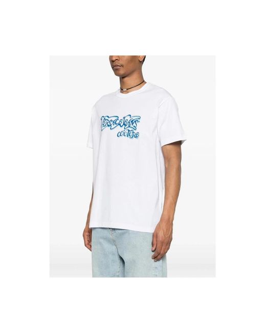 Versace Jeans Couture White T-Shirts for men