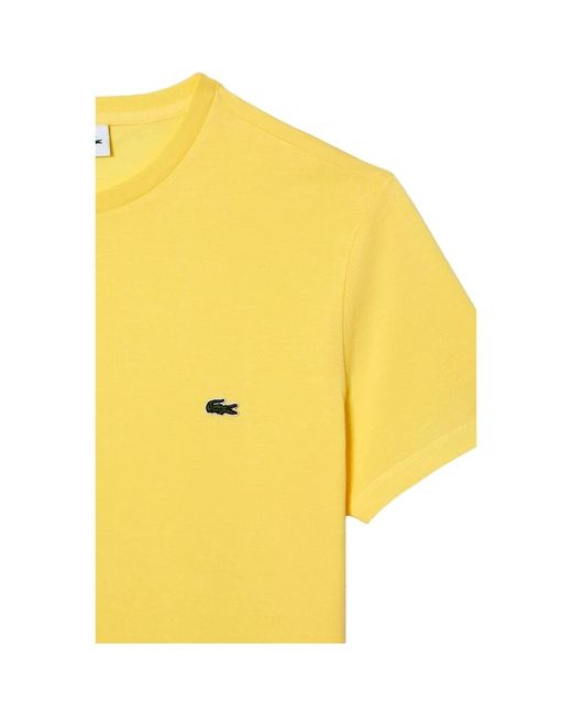 Tops > t-shirts Lacoste pour homme en coloris Yellow