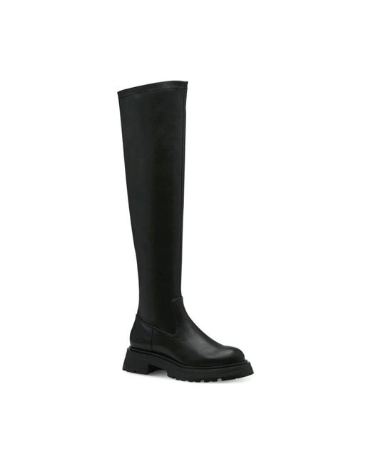 Tamaris Black High Boots