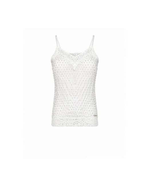 RICHMOND Tops ,Wit ,Openwork Strap Top in het White