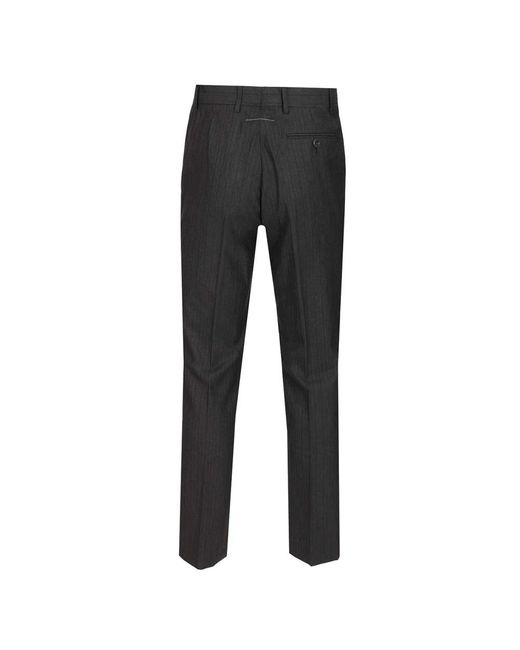 MM6 by Maison Margiela Gray Suit Trousers for men