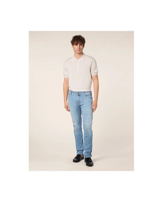 Jacob Cohen Blue Slim Fit Jeans for men