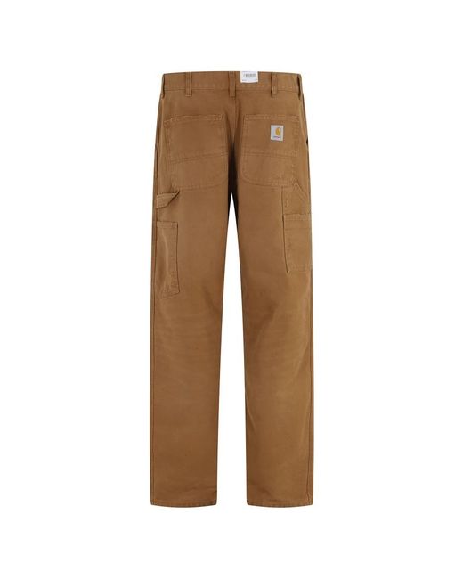 Carhartt Brown Straight Fit Jeans for men