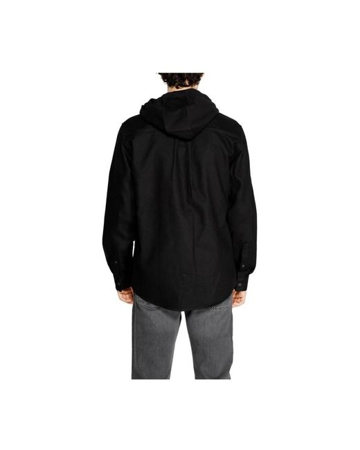 Antony Morato Jassen ,Zwart ,Katoen Zwarte Katoenen Overshirt Herfst/Winter Collectie in het Black voor heren