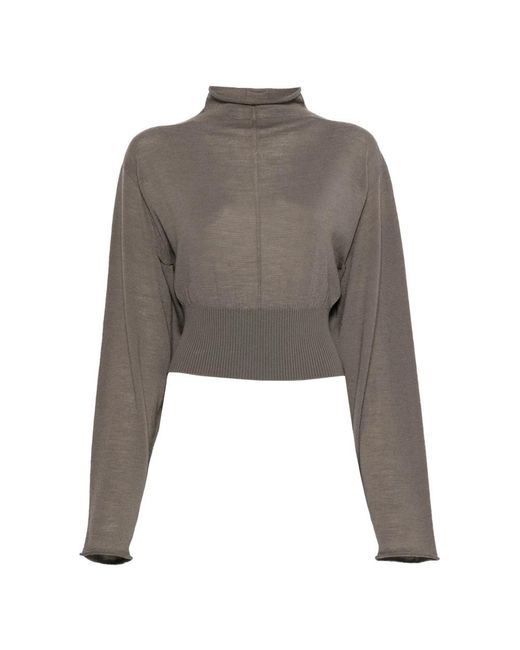 Rick Owens Gray Turtlenecks