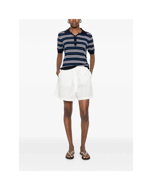 P.A.R.O.S.H. Elastische Shorts in het White