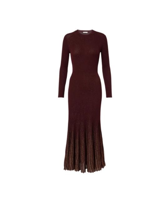 Ulla Johnson Purple Plissiertes kleid amaranthus