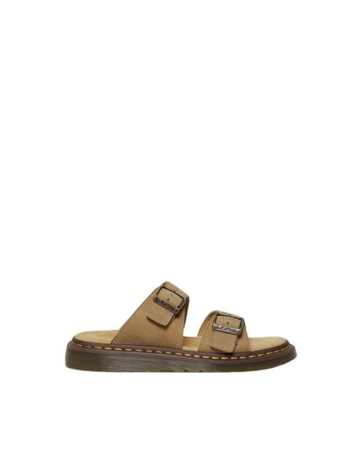 Dr. Martens Brown Sliders for men