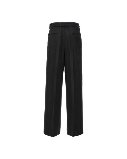 Jil Sander Black Wide Trousers