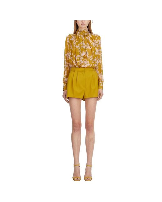 Short Shorts Elisabetta Franchi de color Yellow