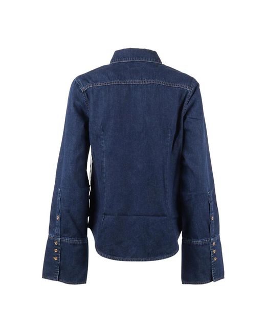 7 For All Mankind Blue Shirts