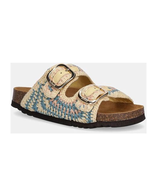 Scholl Brown Noelle Slide