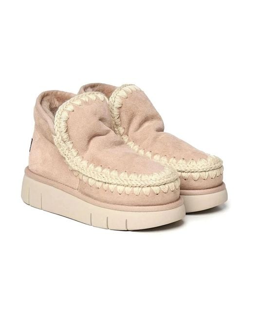 Mou Natural Winter Boots