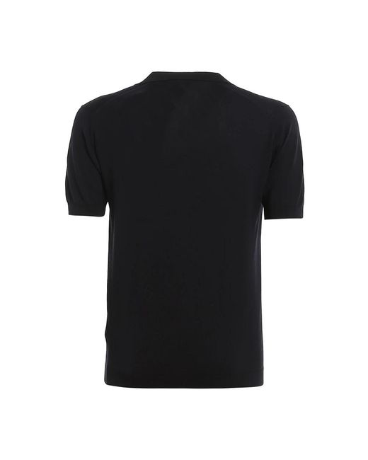 John Smedley Black Polo Shirts for men