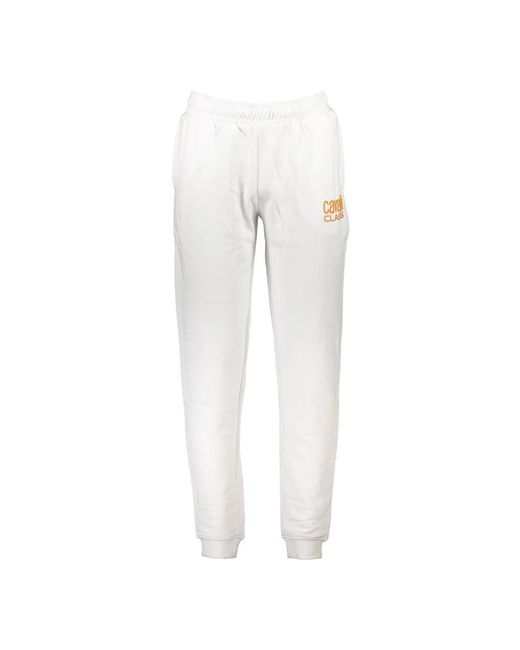 Roberto Cavalli White Sweatpants for men