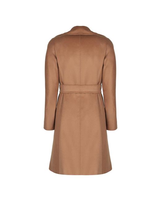 Max Mara Brown Belted Coats