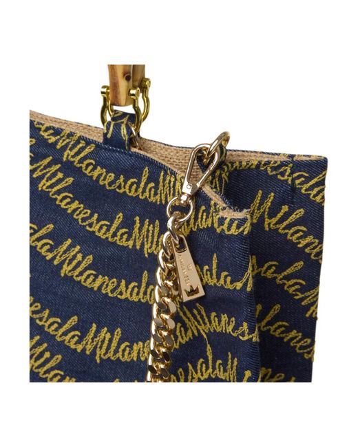La Milanesa Blue Shopping Bags