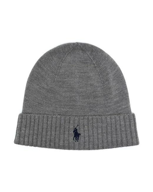 Classico berretto beanie a maglia di Polo Ralph Lauren in Gray da Uomo